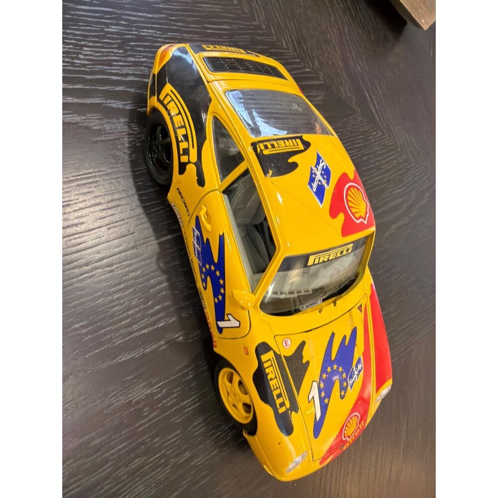 Vintage Burago 1993 Porsche 911 Carrera Supercup Diecast Shell Pirelli Racing Ca